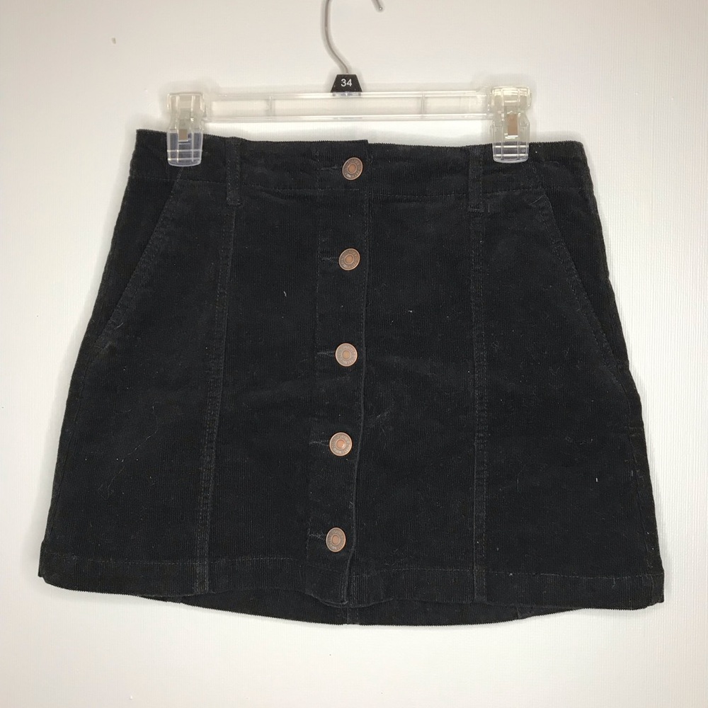 Women’s button down corduroy skirt